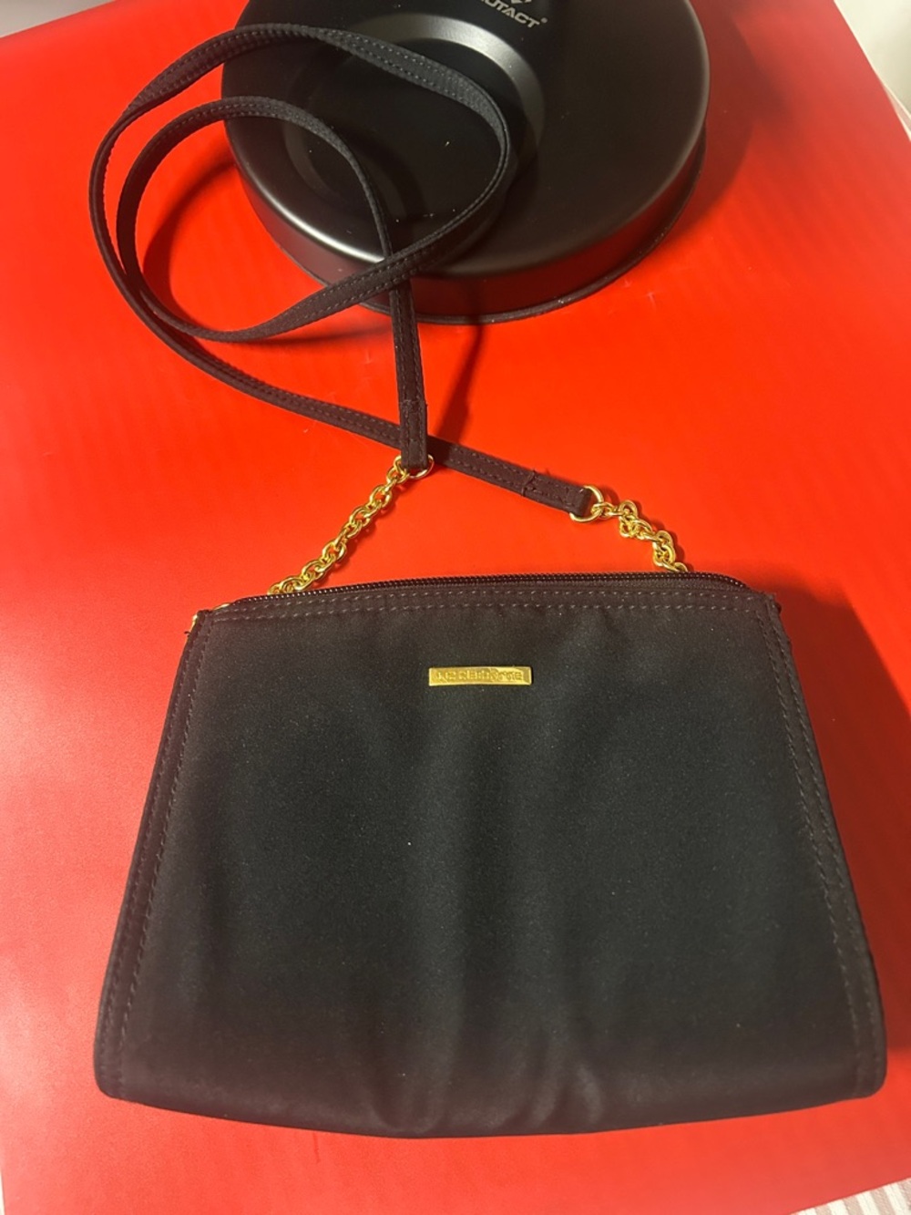 Liz Claiborne Black Chain-Strap Crossbody Bag by Unknown Brand